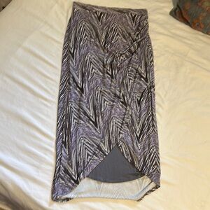 Stylish Women's Purple Zigzag Skirt
